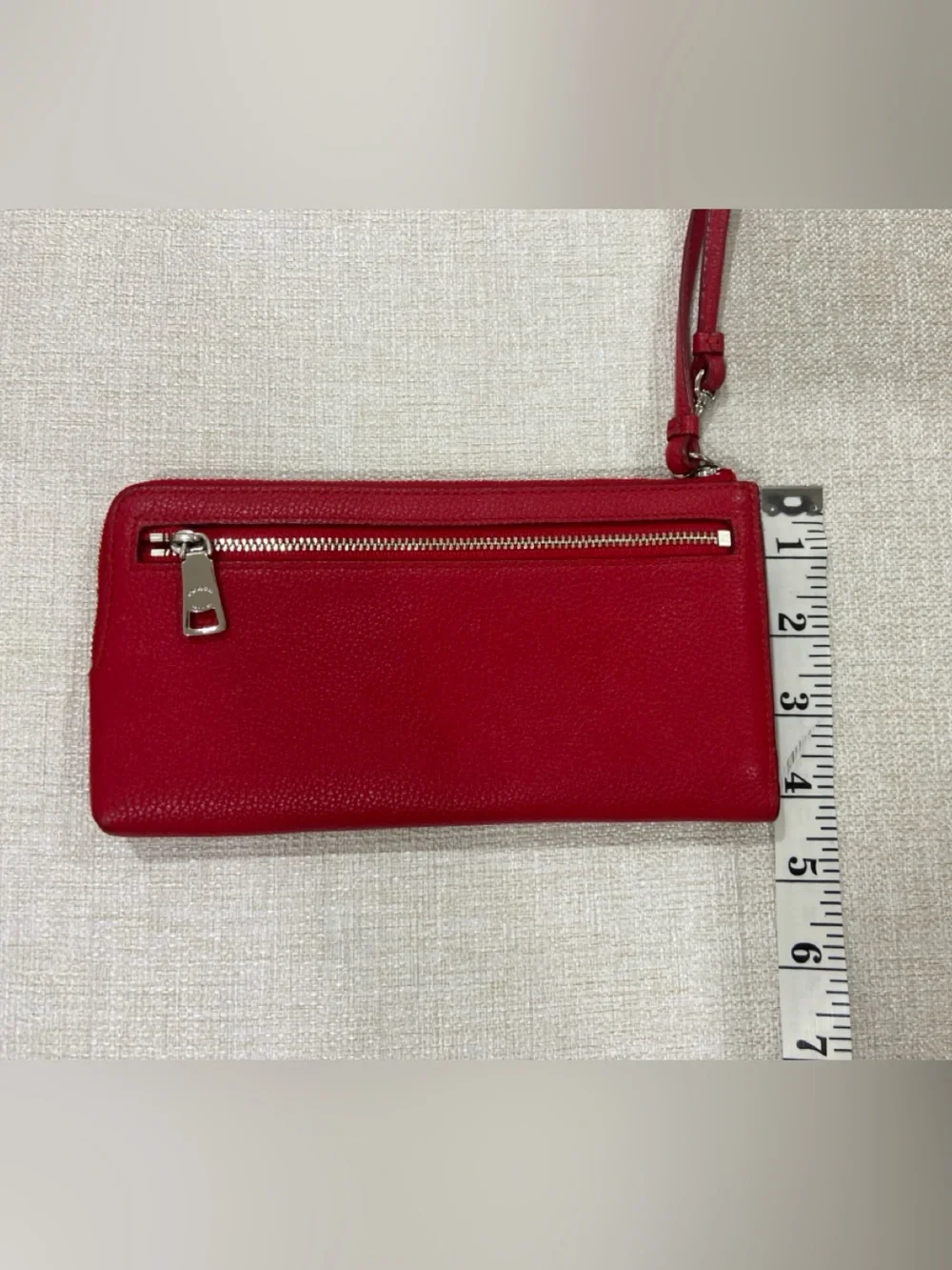 Coach Red Leather Wristlet/Wallet